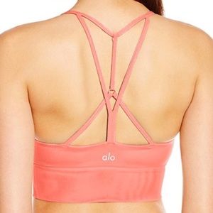 Coral Alo Lush Bra